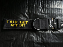 Load image into Gallery viewer, TALK SHIT GET BIT VELCRO PATCH (YELLOW) 2 sizes available
