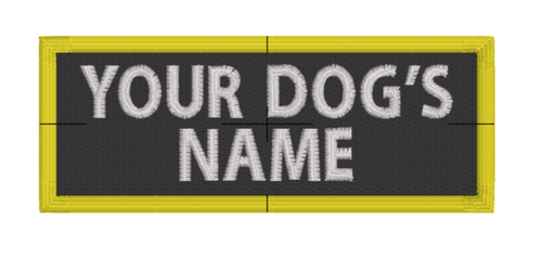personalized dog velcro patches