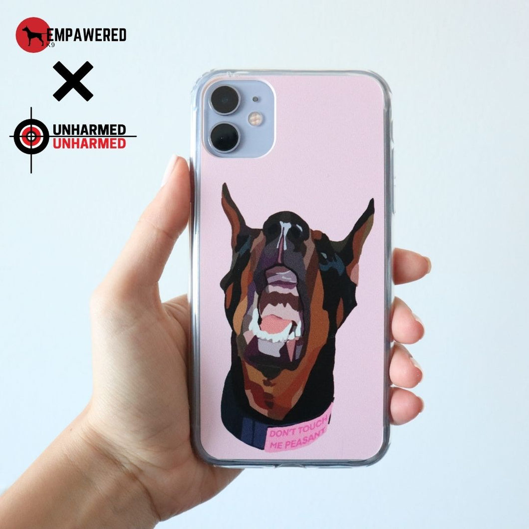 custom illustrated dog iphone case