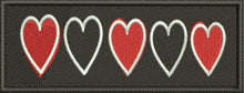 Load image into Gallery viewer, velcro dog patches hearts design 
