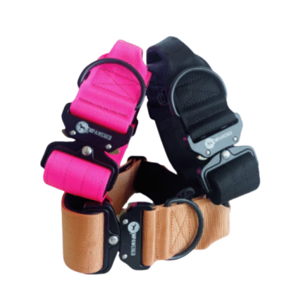 TACTICAL COBRA BUCKLE DOG COLLAR WITH HANDLE